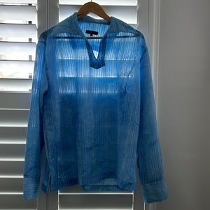 Men’s linen stylish V neck  shirt